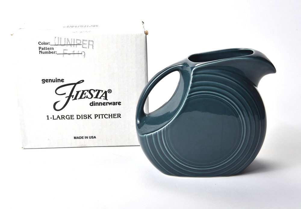 Fiesta 67 Oz Large Disk Pitcher Juniper NIB