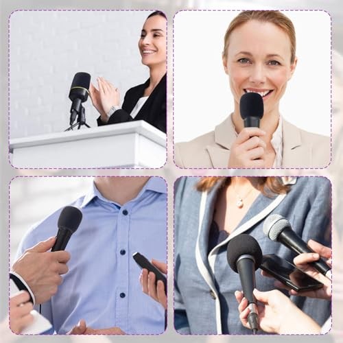 6PCS Foam Microphone Covers, Thickened Microphone Windscreen Foam, Elastic