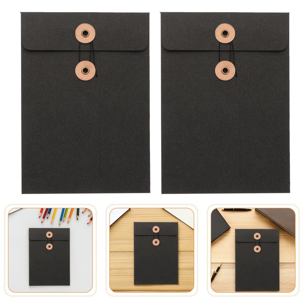10 Pcs Strap File Bag Newspaper Storage Binder Document Carrying