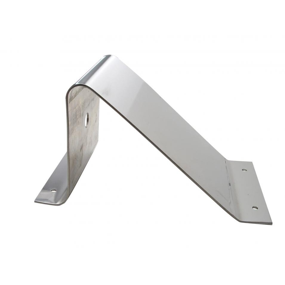 Stainless Triangle Light Bracket w/ 4" Clear Chrome Halogen Light