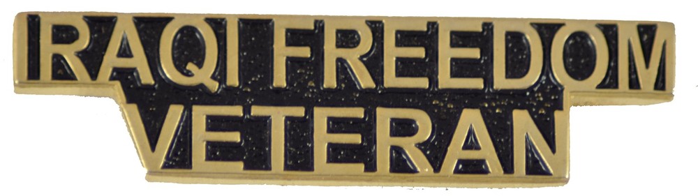 Iraqi Freedom Vet Script Pin