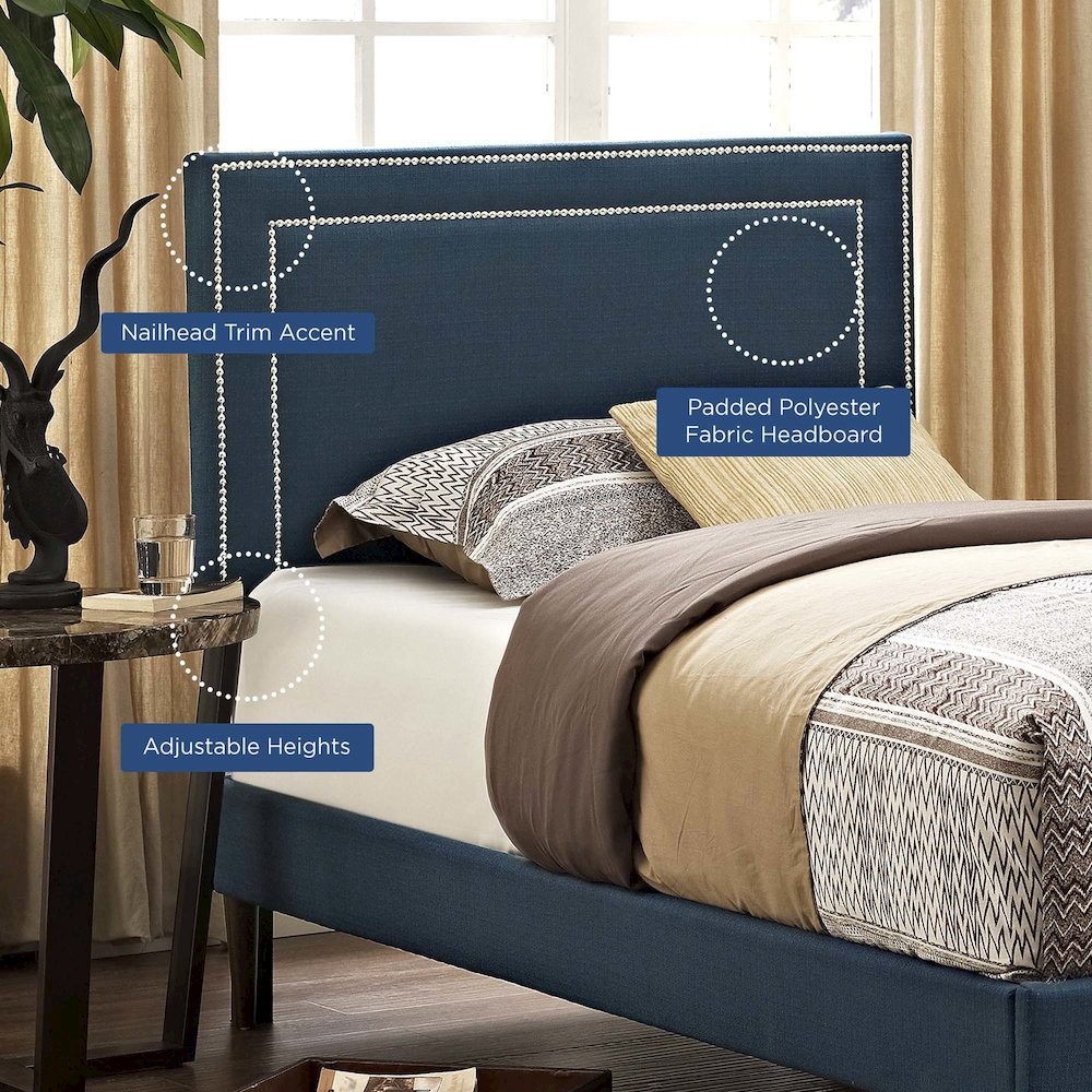 Jessamine Upholstered Fabric Twin Headboard