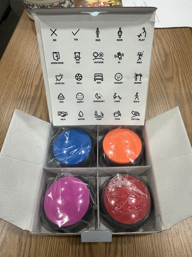 Voice Recording Button for Dog Training Communication Frontkpa