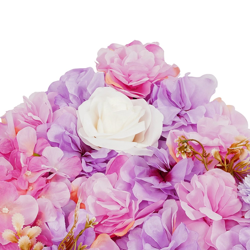12pcs 3D Artificial Flower Wall Panels for Home & Wedding Decor