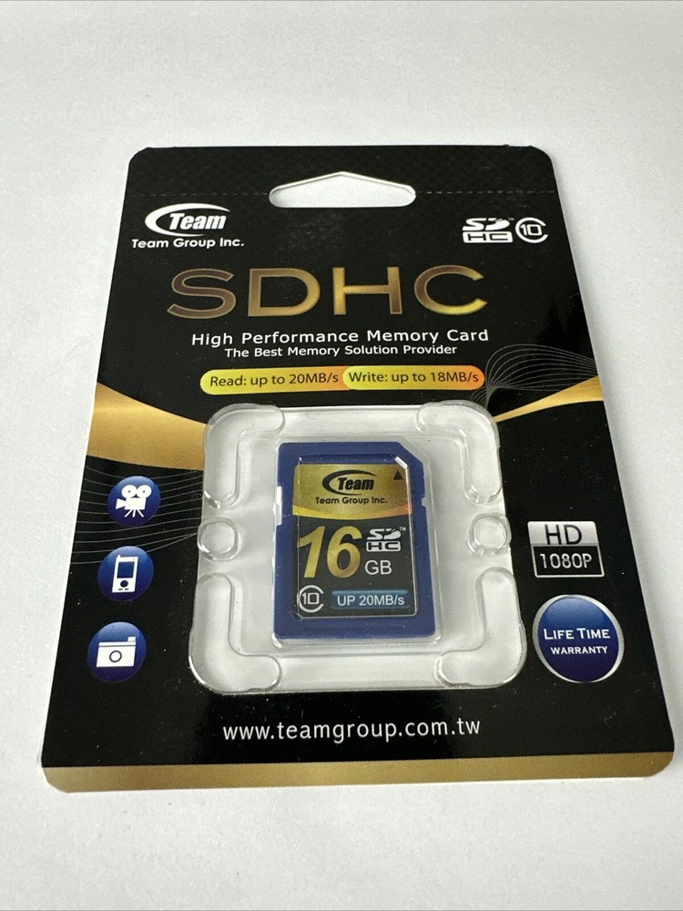 Team Group 16GB SDHC Multi Use Memory Card Class 10 New Sealed