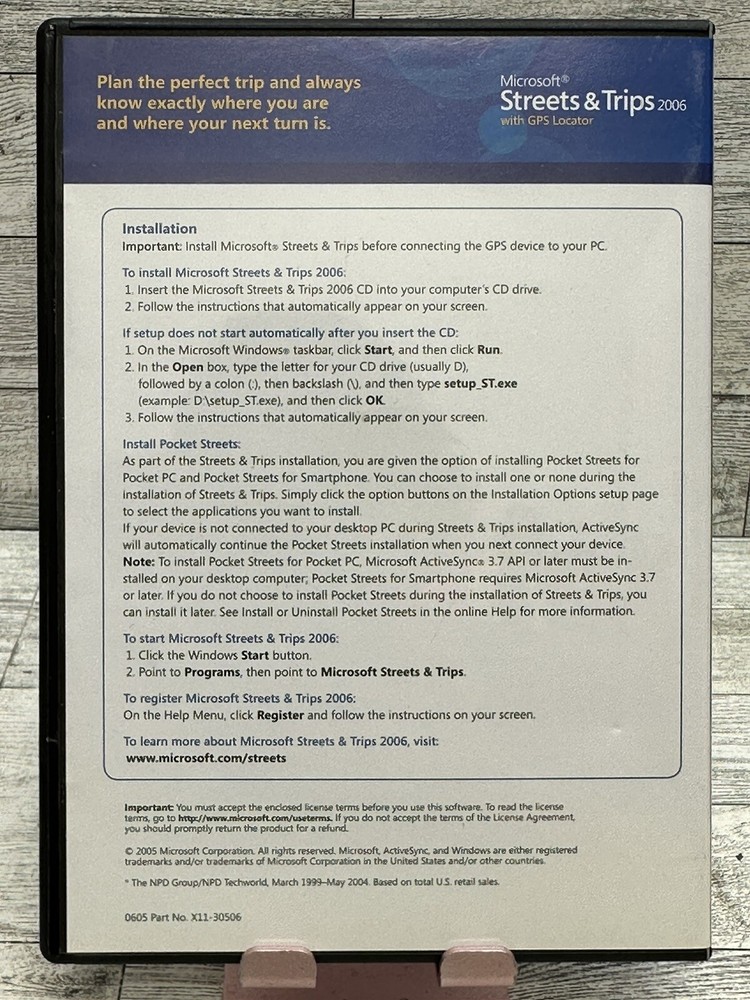 Microsoft Streets & Trips 2006 - 2 Disc Set - VGC