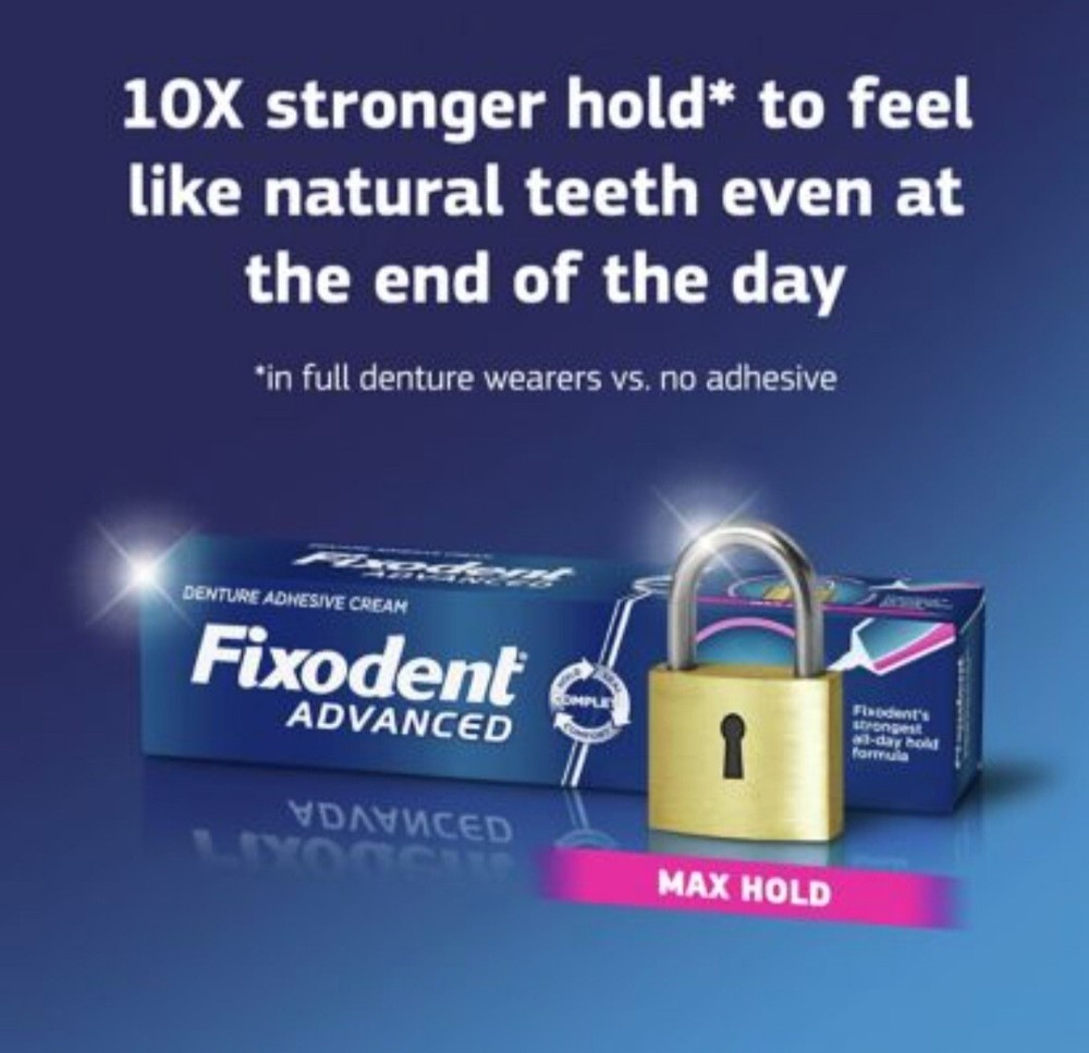 Fixodent Advanced Max Hold Denture Adhesive (2.2 oz., 4 pk.)
