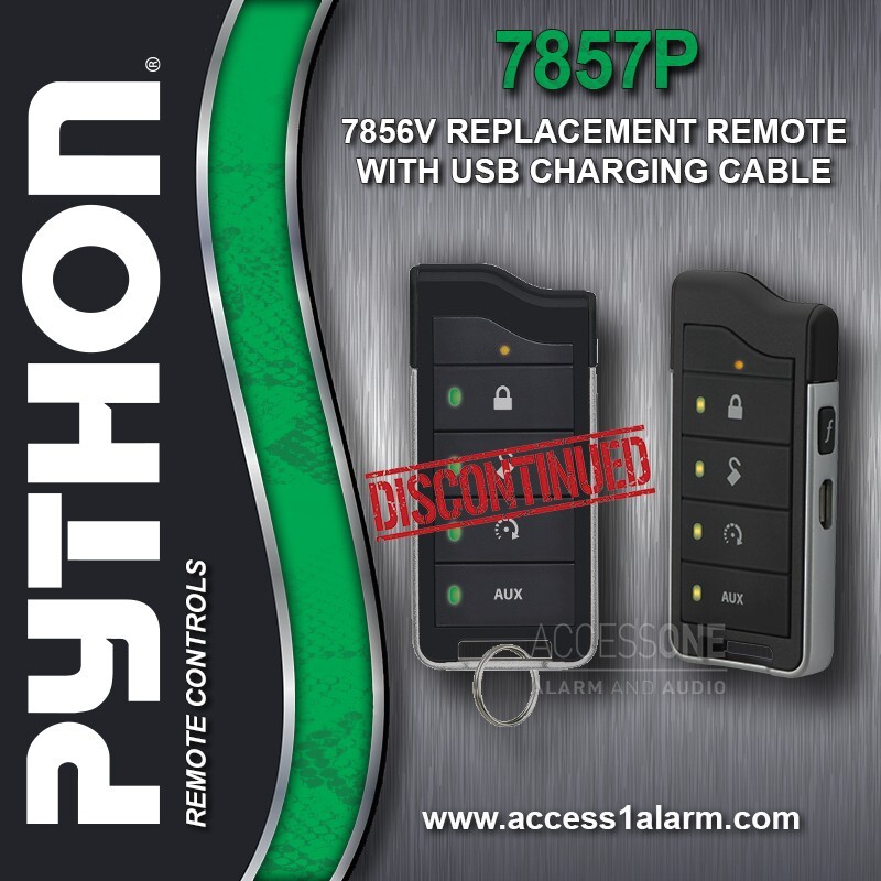 Python 7857P 2-Way LED Remote Control With USB Charger and Manual For The 5806P