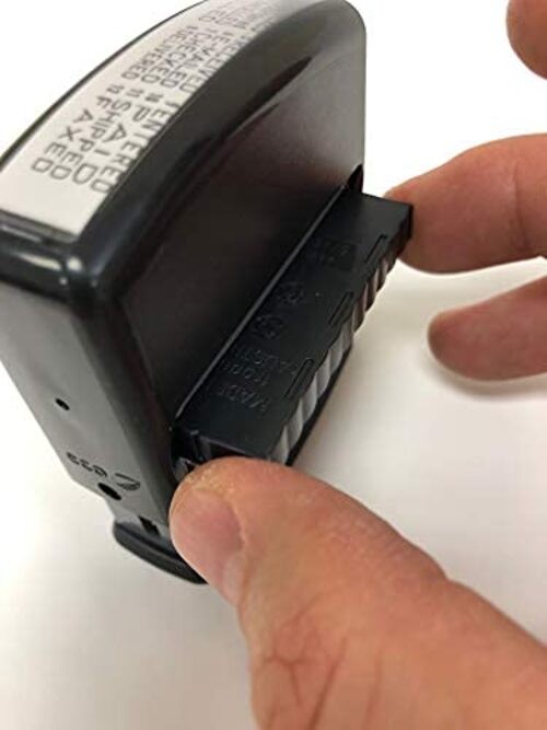 4817 Date Stamp with 12 Changeable Messages () Red