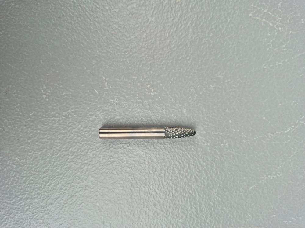 New Cleveland Cle-Line C17580 , 1/4" Solid Carbide Double Cut Tree Burr W/Radius