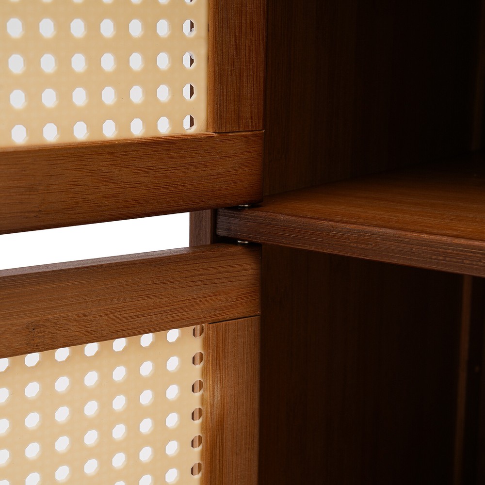 Modern Nightstand 2 Drawers End Side Table Bedside Table with Storage Cupboard