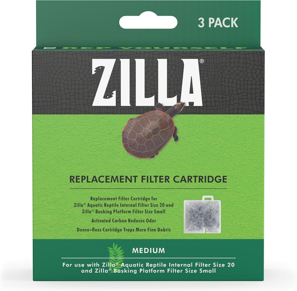 Zilla Replacement Filter Cartridges Medium, 3 Count