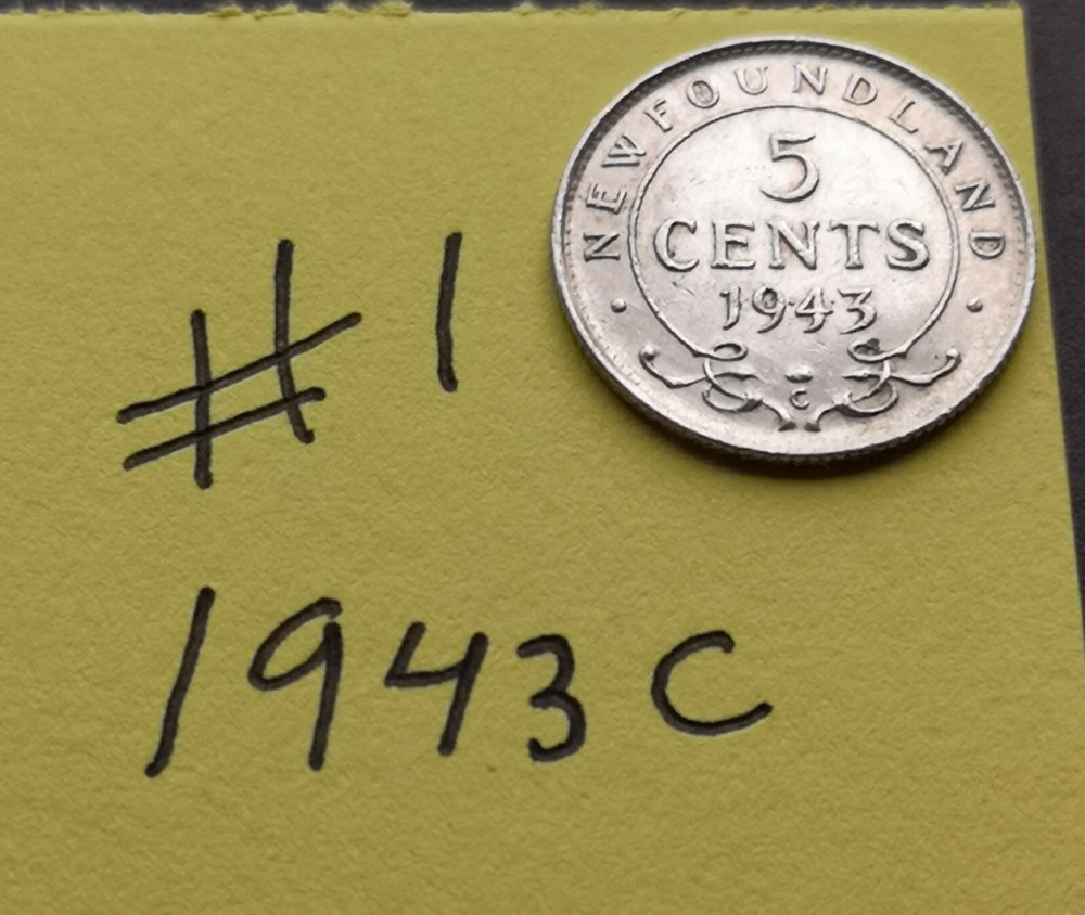 *** CANADA  5  CENTS  1943  NEWFOUNDLAND  ***