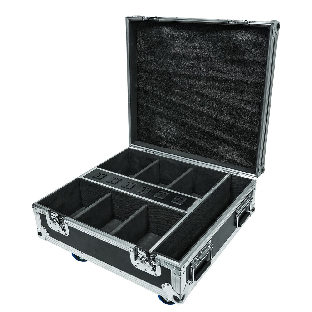 6pcs Par Light Rechargeable Flight Case Stage Light Flight Case with Wheels