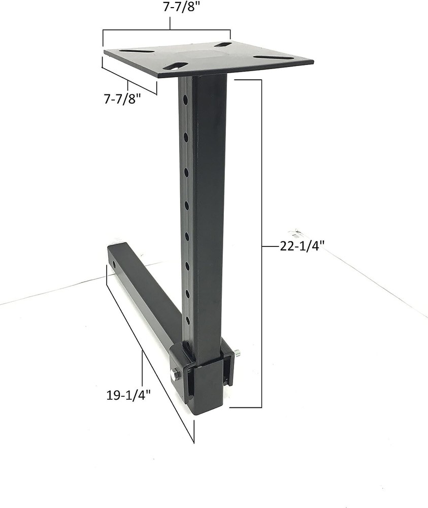 Hitch Mount Vise Plate Holder Mounting Heavy Duty Adjustable Durable Receiver