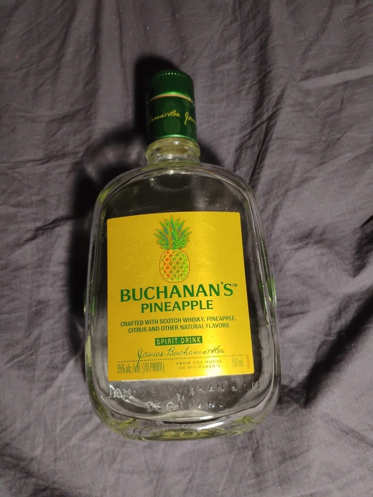 Buchanan Pineapple Whisky 750ml EMPTY BOTTLE