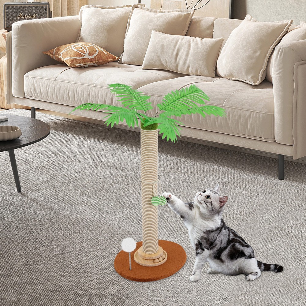 Cat Scratching Post for Indoor Cats and Kitten Coconut Tree Cat Scratching Post