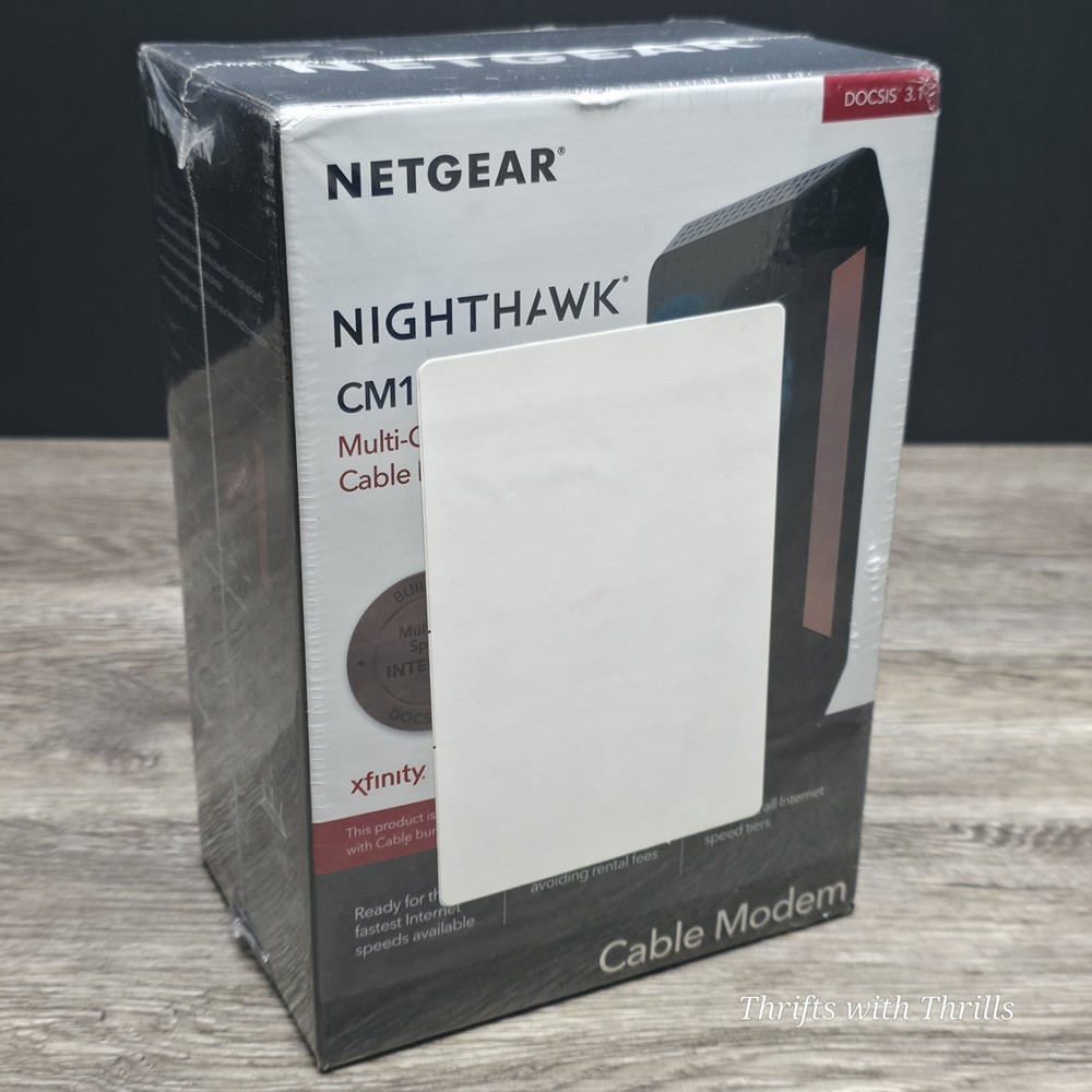 NETGEAR NIGHTHAWK CM1100 Cable Modem - DOCSIS 3.1 Multi-Gig SpeedModem - New