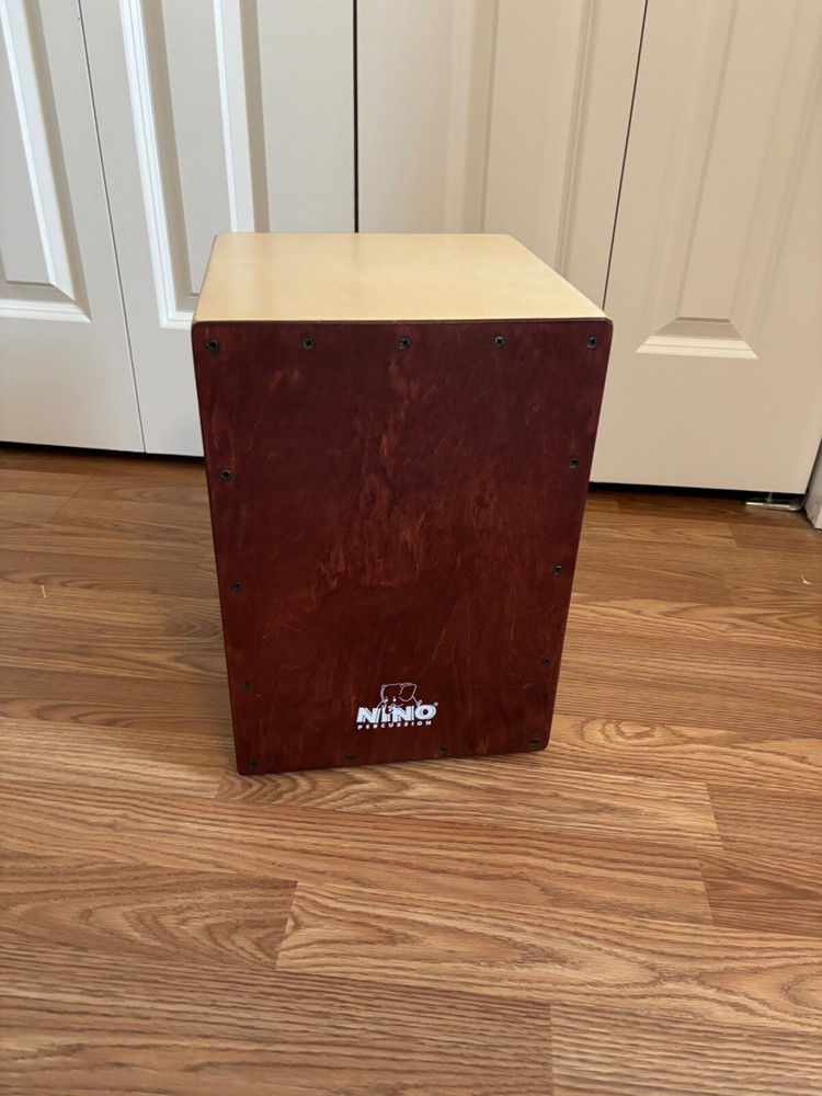 Nino Birch Wood Cajon Natural Body Wine Red Front Plate