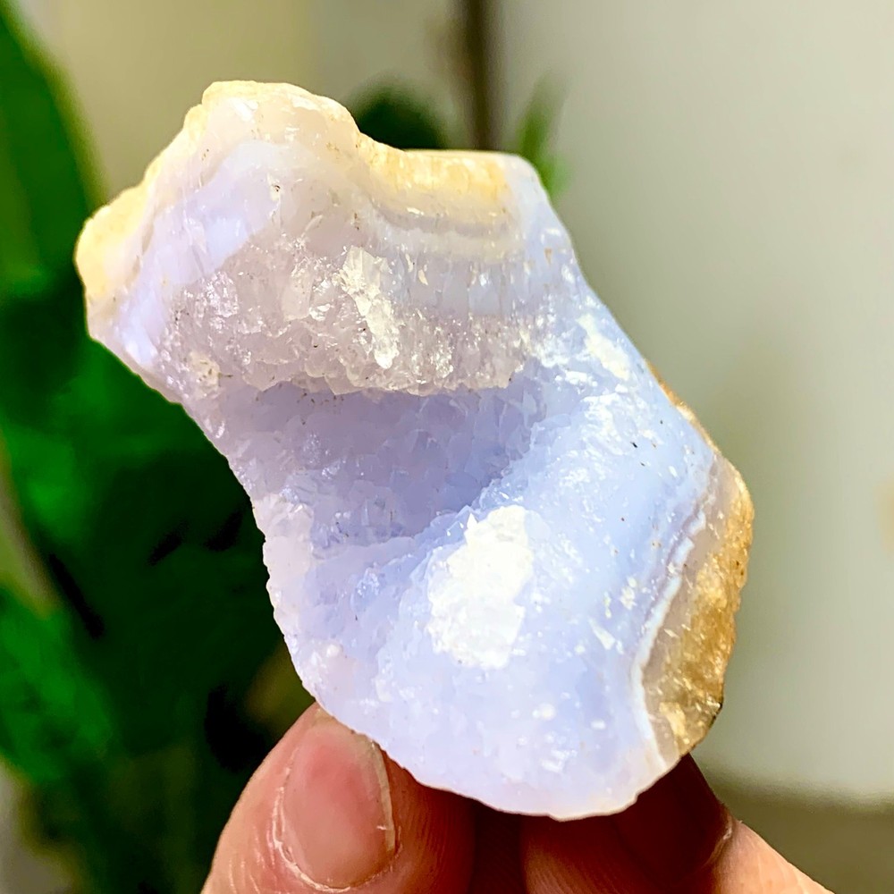 56GNatural Blue striped agate Crystal Chunks piece form Mineral Specimens