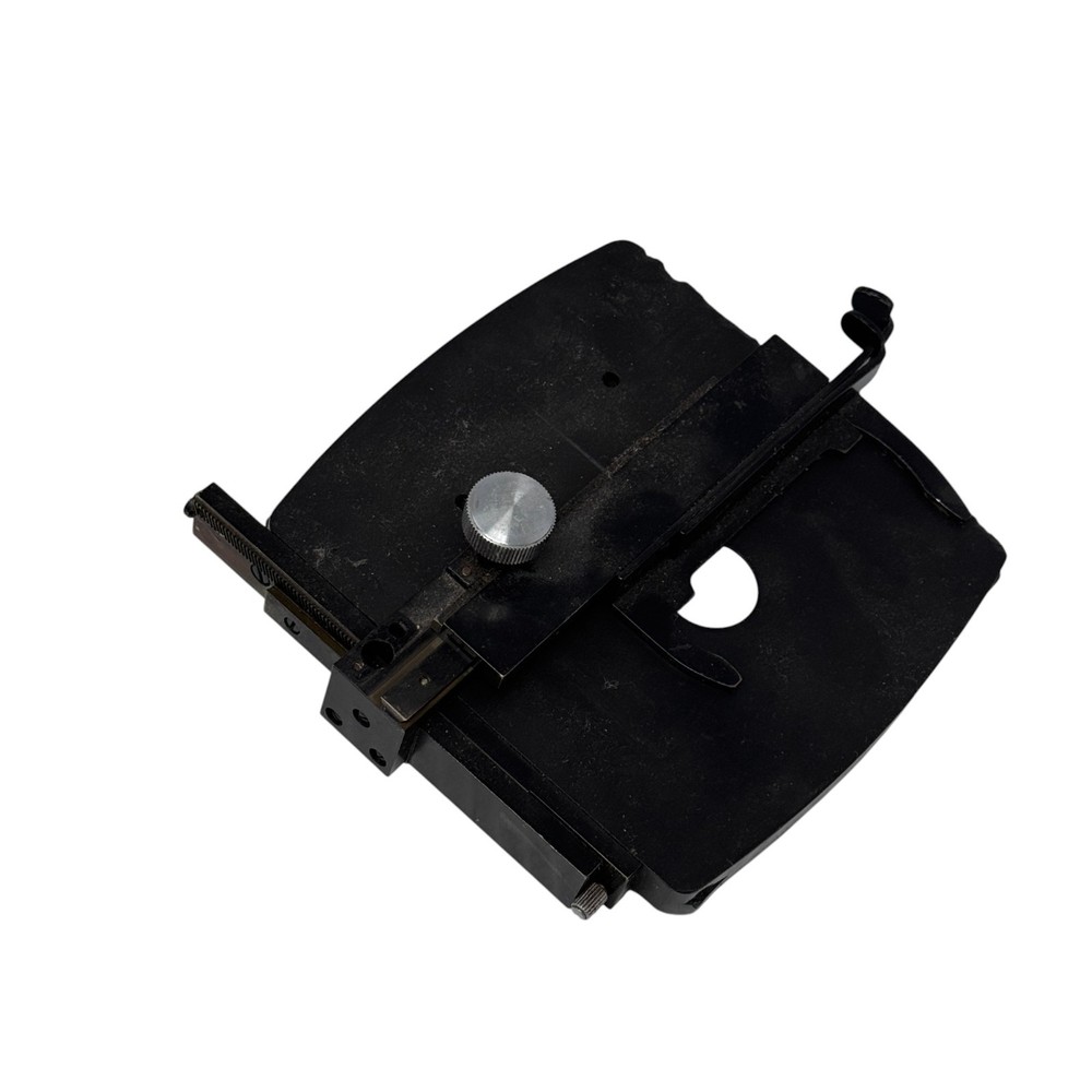 Universal Microscope Mechanical Stage – Adjustable XY Specimen Holder – Black