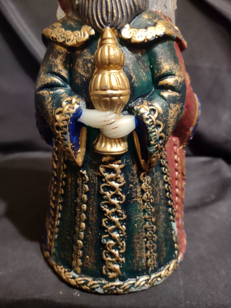 UNIQUE VINTAGE Three Kings Three Wise Men Decorative Candle 8 ¼”