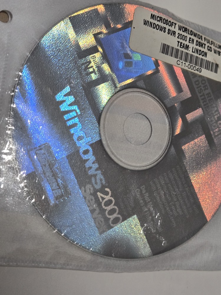 Microsoft Windows 2000 Advanced Server Install CD Set Team: Lindon NOS Sealed