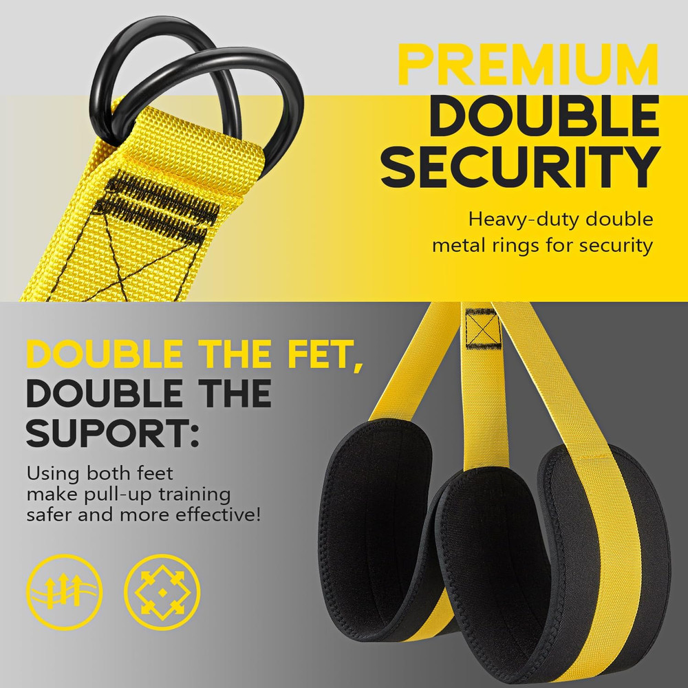 Adjustable Resistance Bands for Pull-Ups, Heavy Duty with Comfortable Support