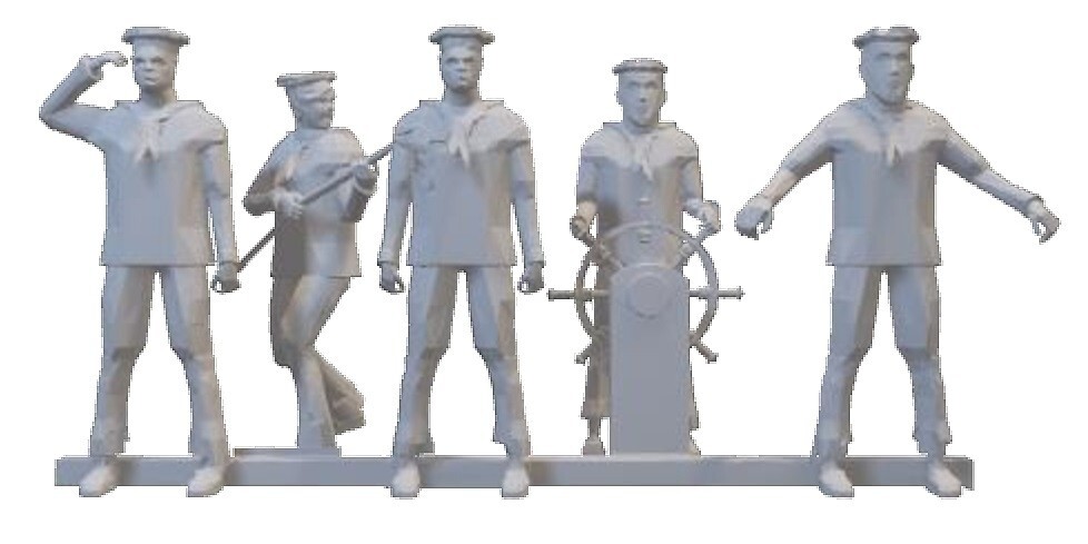 Resin printed Sailors