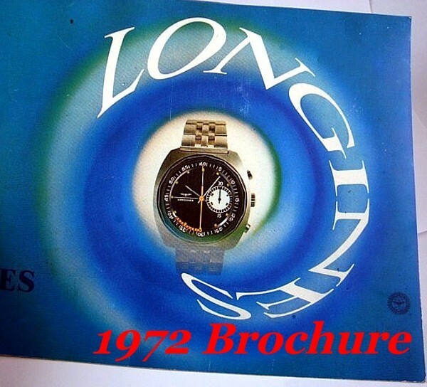 LONGINES 1972 Chronograph Series Identification & Instruction Brochure