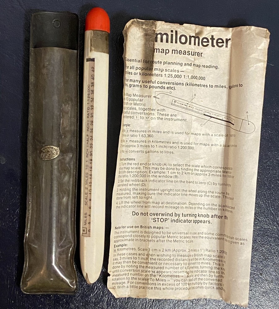 Vintage Milo Meter Map Measurer 3”