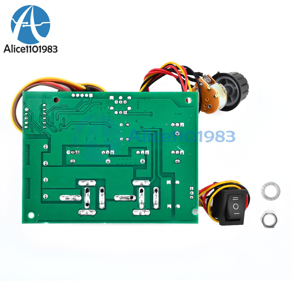 DC 10-55V 40A PWM Speed Regulator Function DC Brush Motor Controller Switch Kit