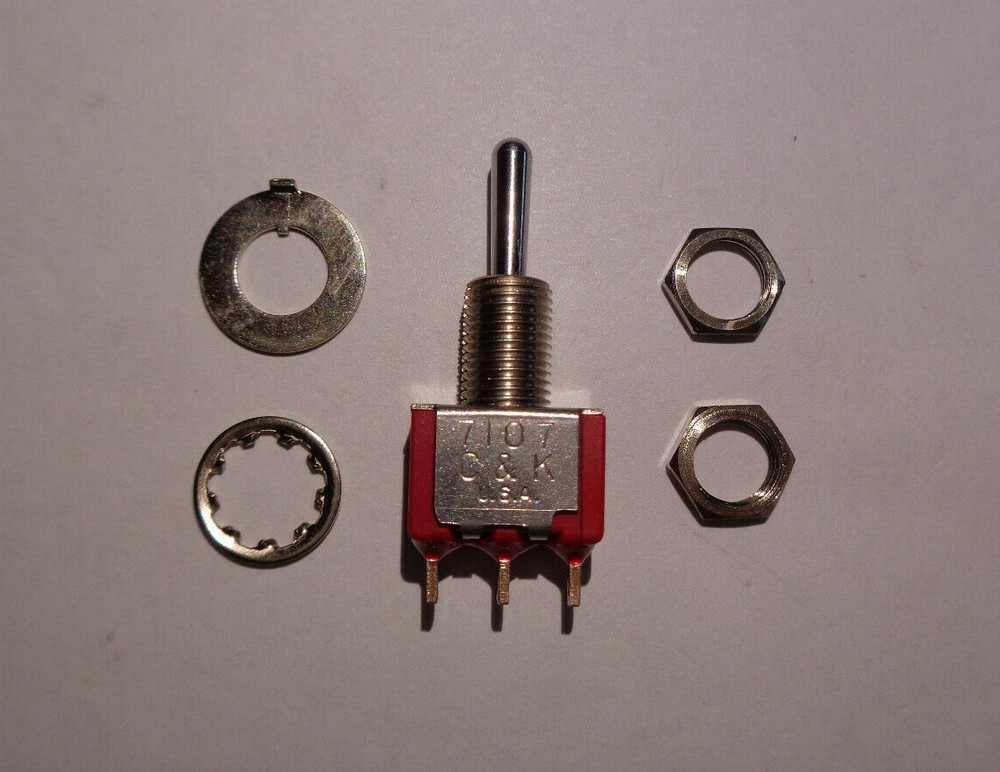 C&K TOGGLE SWITCH 7107 NEW W/ 8130-3