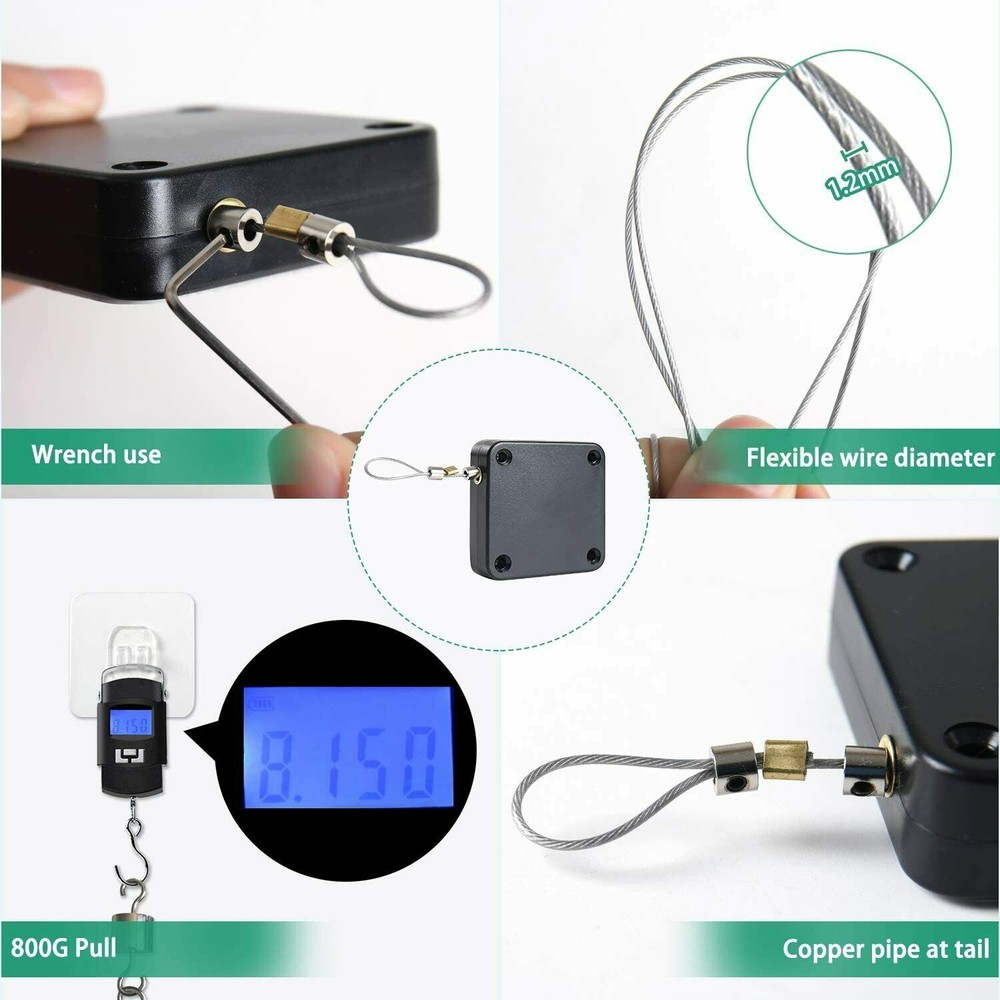 2Pcs Multifunctional Punch-Free With Drawstring Automatic Sensor Door Closer