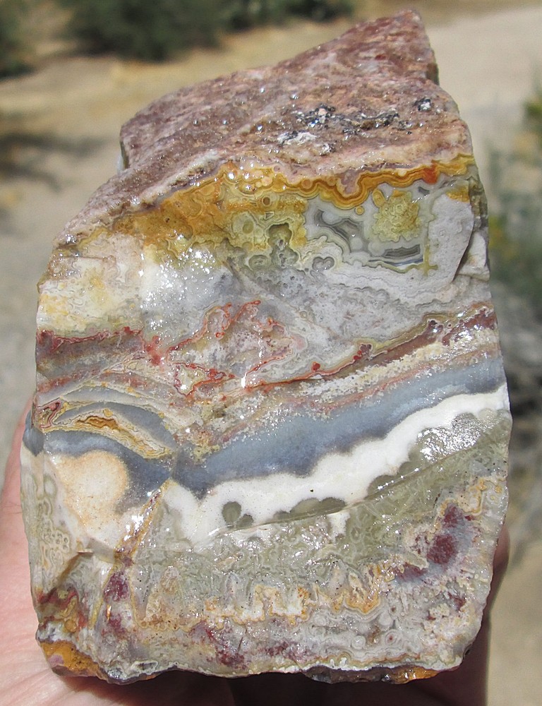 CRAZY LACE AGATE ROUGH ~ 1 lbs 15 ozs