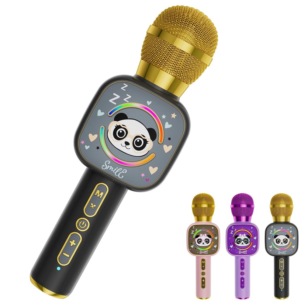Bluetooth Karaoke Microphone for - Mini Portable Speaker with Lights, Wireles...