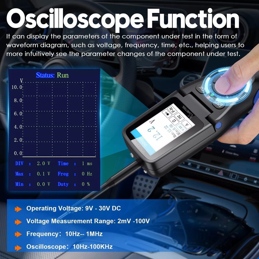 VDIAGTOOL V500Pro Power Circuit Probe Tester Resistance/Component/Relay Tester