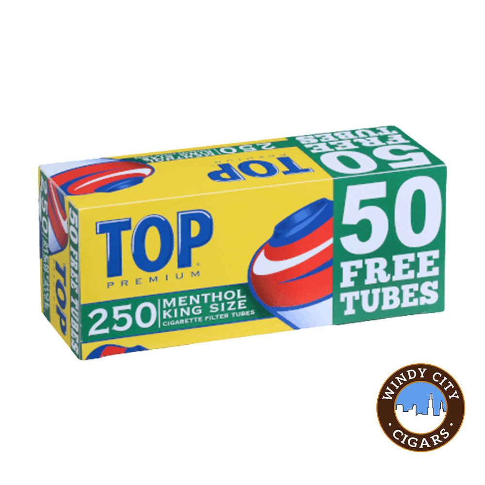 Top Green King Cigarette 250ct Tubes - 4 Boxes