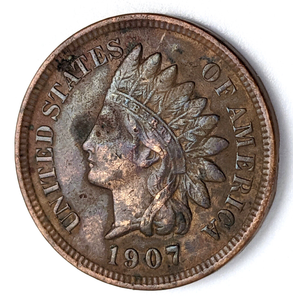 1907 Indian Head Cent US Details