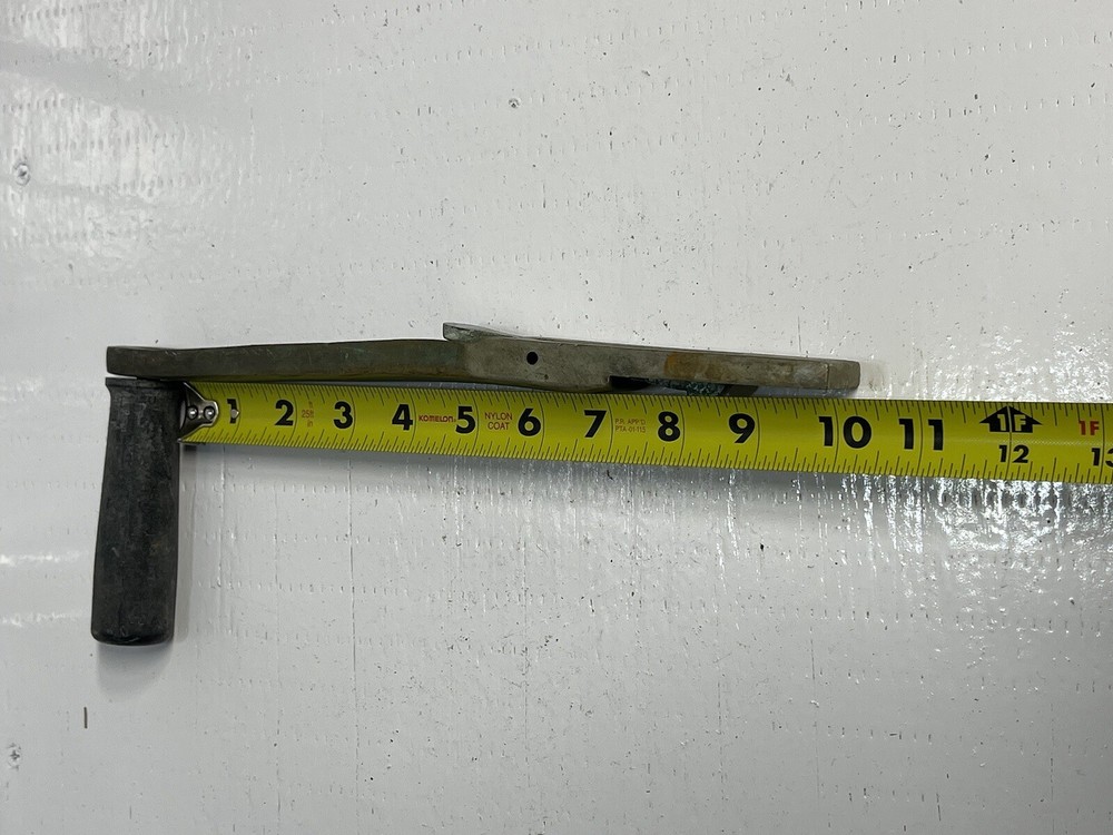 Vintage bronze winch handle 10” long