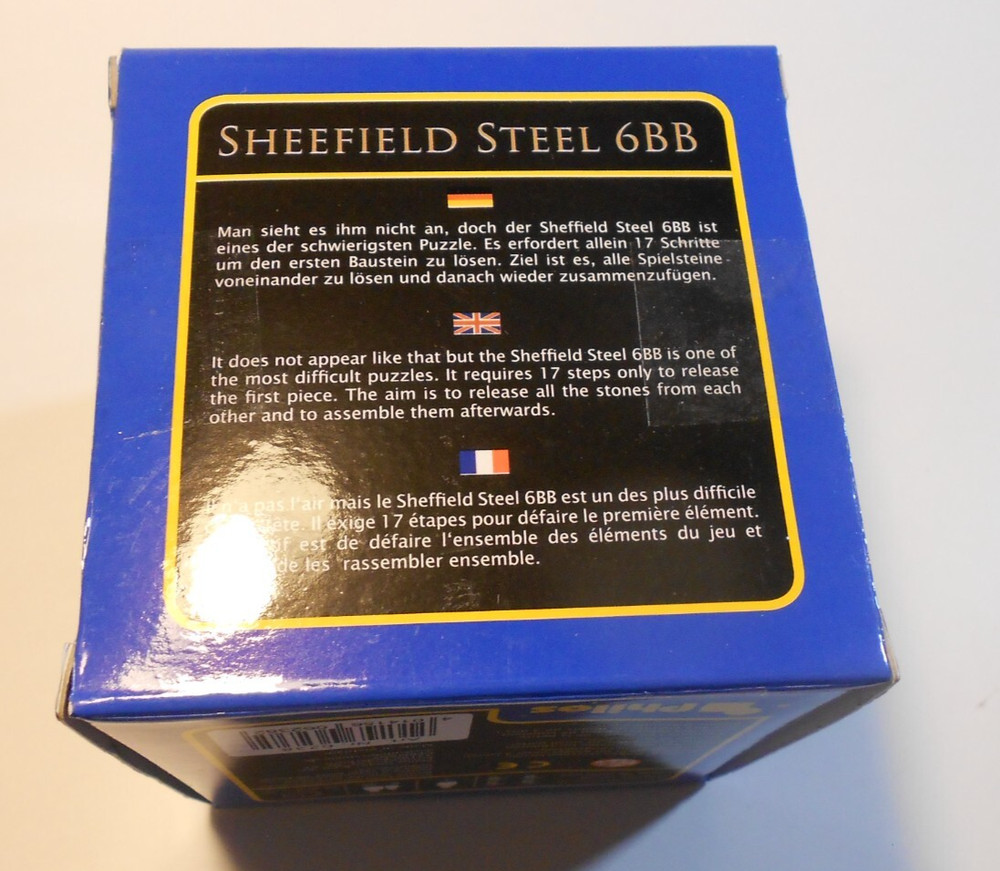 Sheefield Steel 6BB Wood Puzzle A4