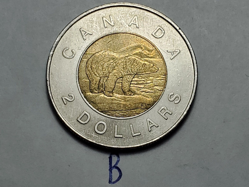 2007 CANADA 2 Dollar Toonie Coin b