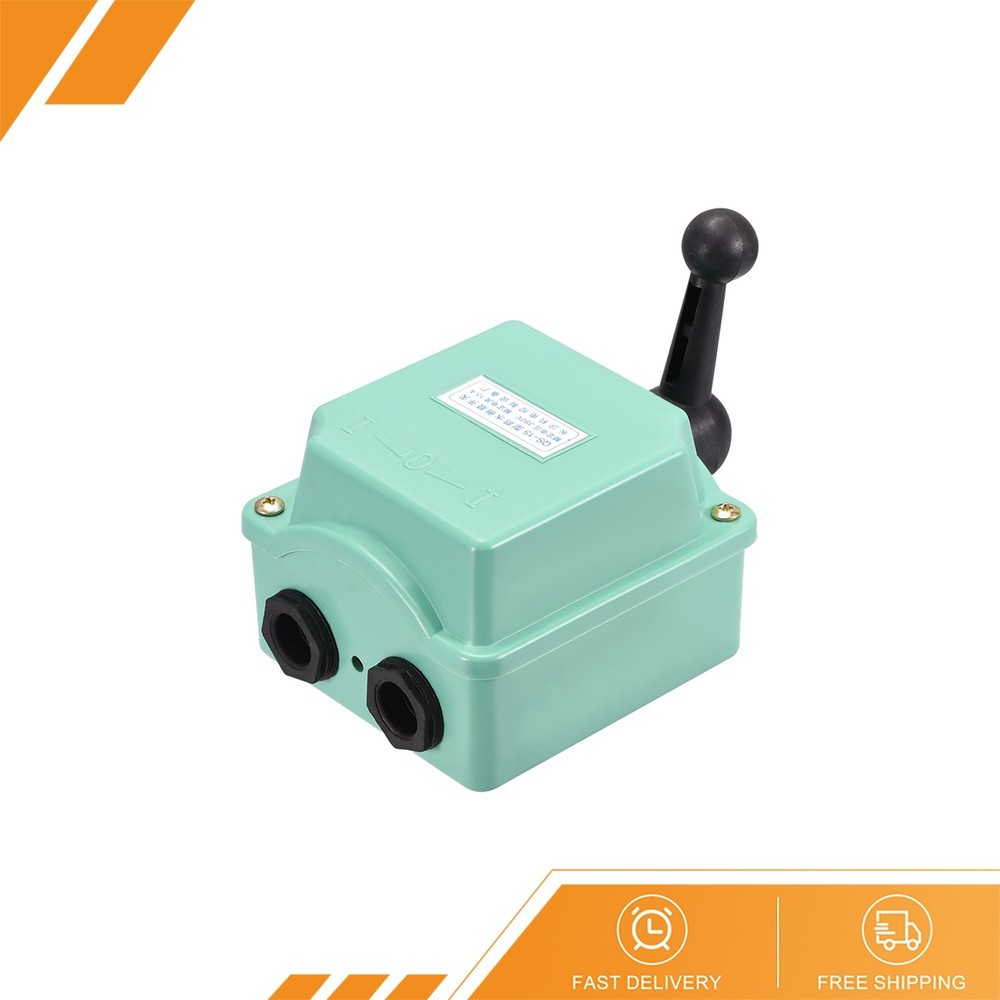 Drum Switch QS-15 3 Positions Forward/Off/Reverse Motor Control Plastic 15A