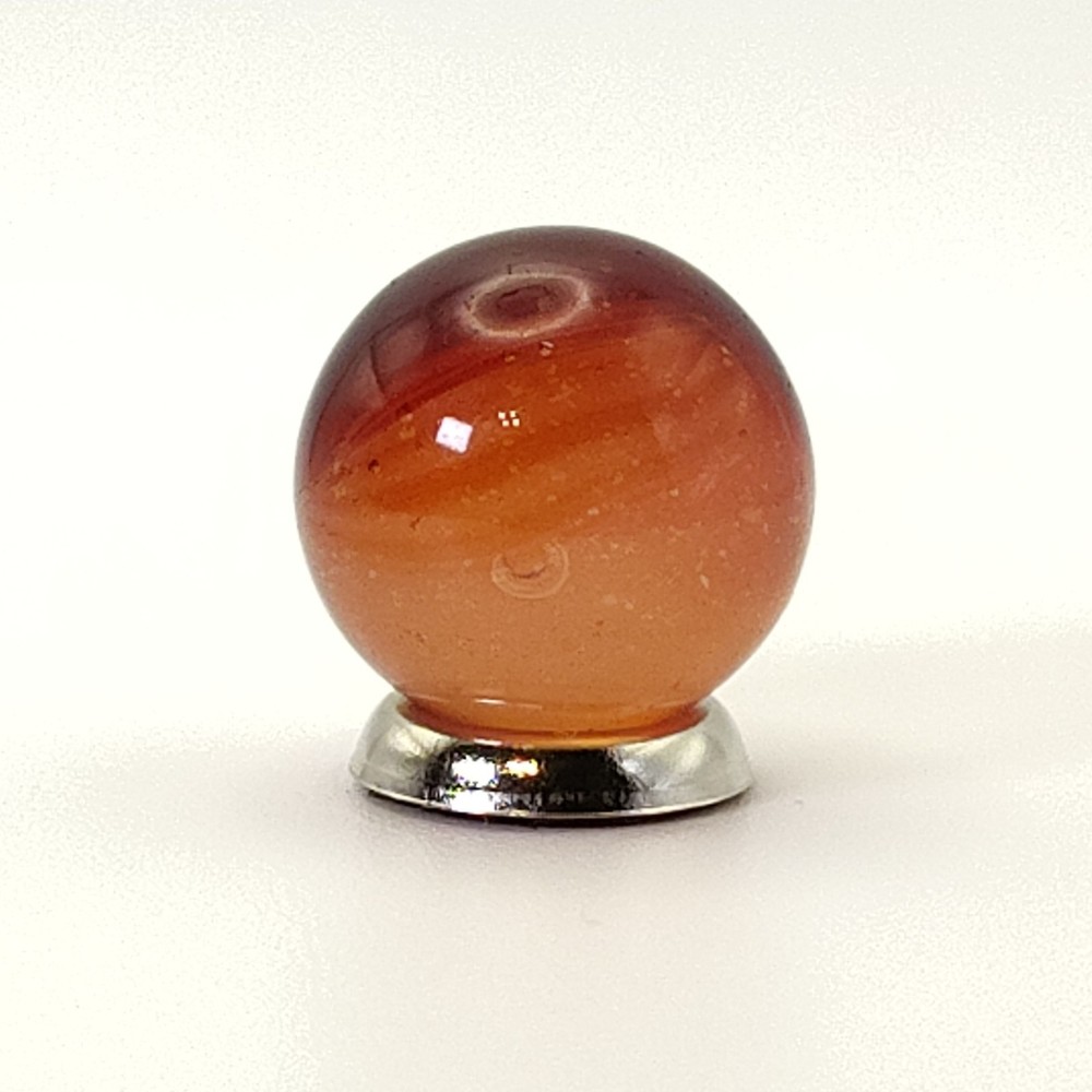 5/8" Master Marble Sunburst Deep Ruby Red & Clear NM+