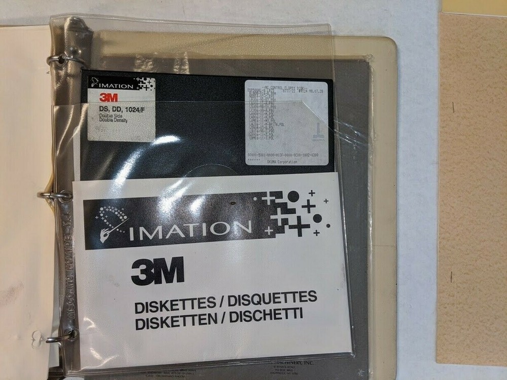 OKUMA LD-15 SOFTWARE AND PARAMETERS BINDER AND DISK