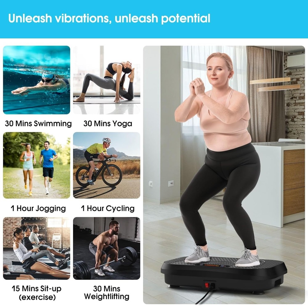 Vibration Plate for Lymphatic Drainage - 450 Lbs Capacity