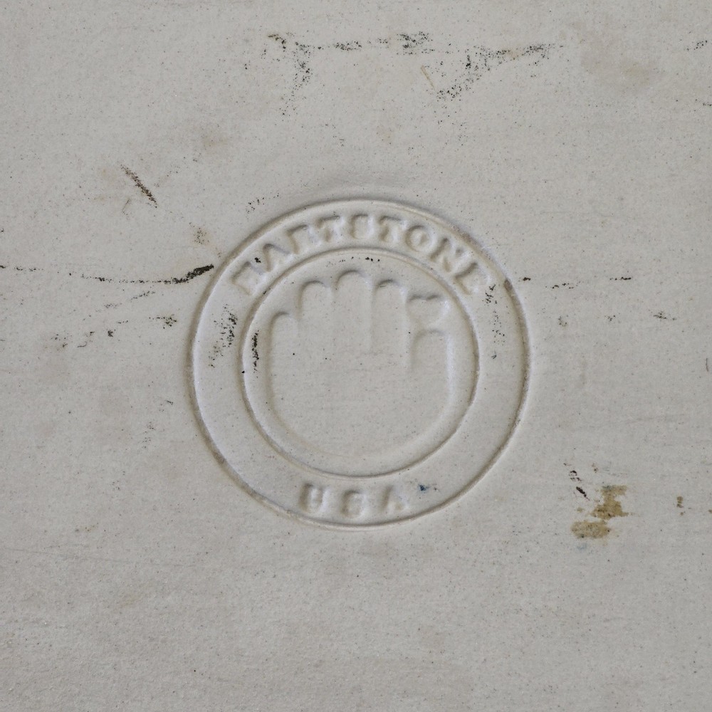 Hartstone Flag Plate Large White Stoneware Rectangular Patriotic Platter USA