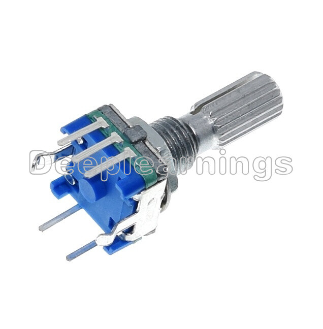 5pcs Rotary encoder with switch EC11 Audio digital potentiometer 20mm handle
