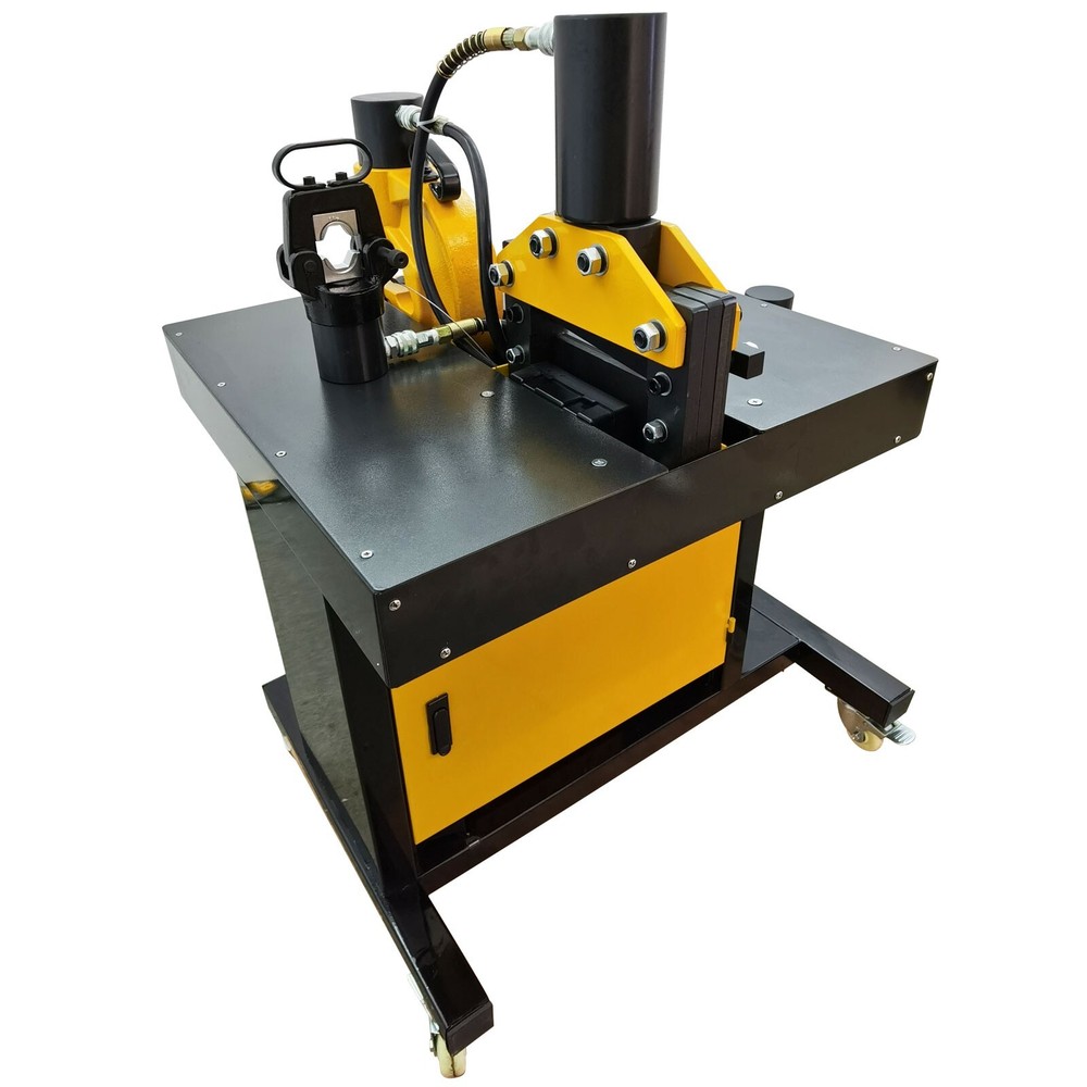 4 in 1 Electric Hydraulic Busbar Processor Bus Processing Machine 110V 0°-90°
