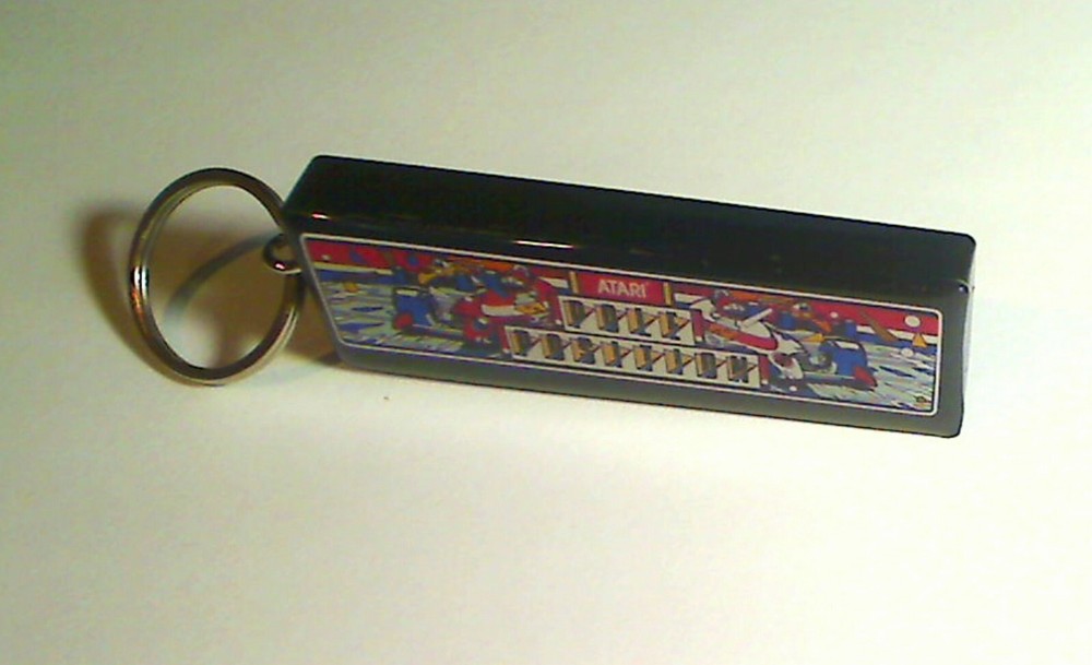 Pole Position Arcade Marquee Coin Door accessory Keychain